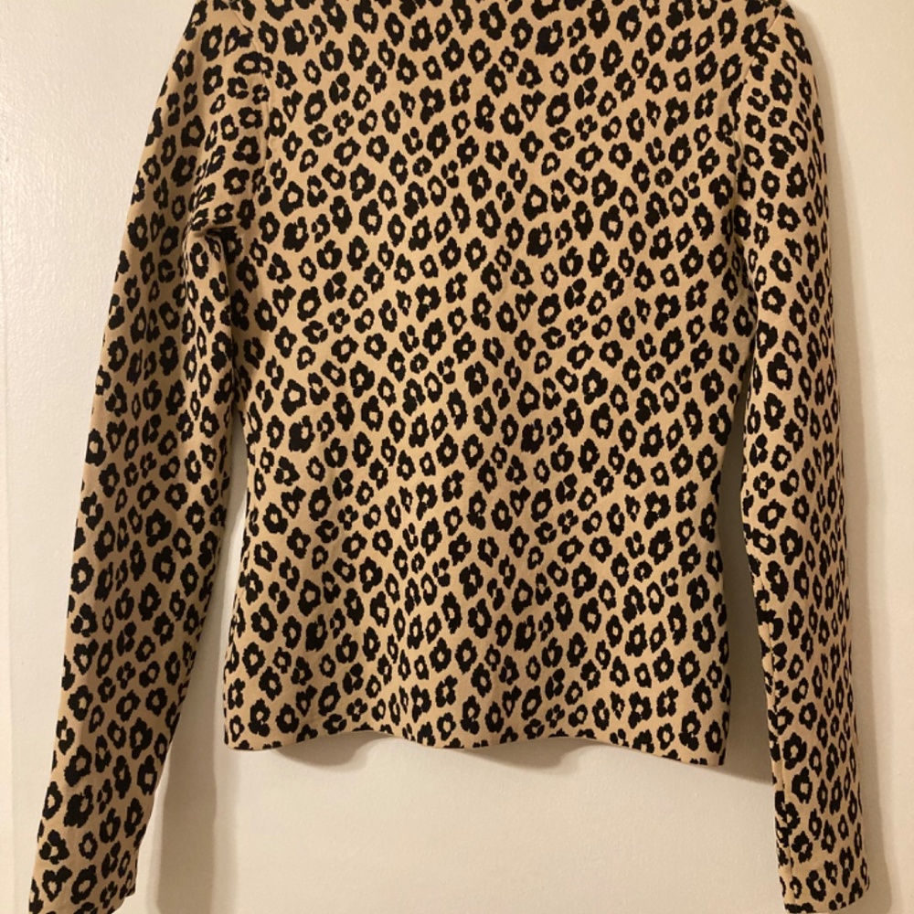 ✨ THEORY ✨ Cheetah Print Cardigan 🐆 Sz M 🐆 - Picture 4 of 5